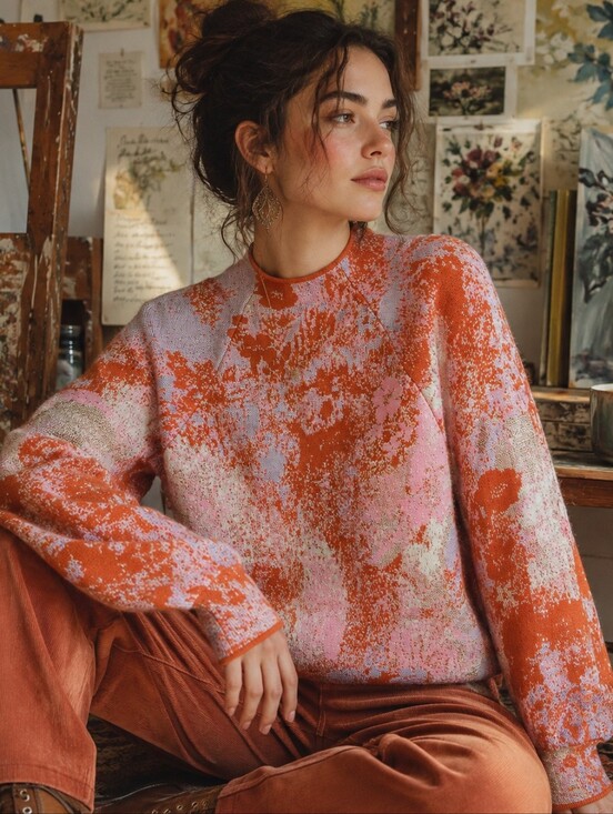 Anthropologie Sweaters - Anthro By Anthropologie The Beatriz Mock Neck Lurex Sweater Size Small